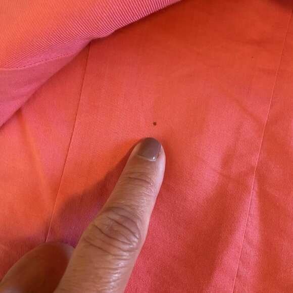 Sigrid Olsen Womens Linen Jacket Coral Pink Lined Blazer Size 16 Office Career - Picture 9 of 14